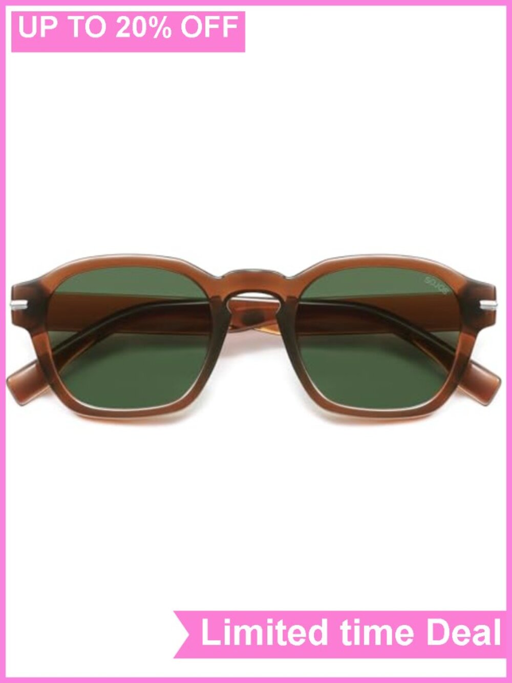 Retro Square Polarized Sunglasses UV400 Protection Unisex